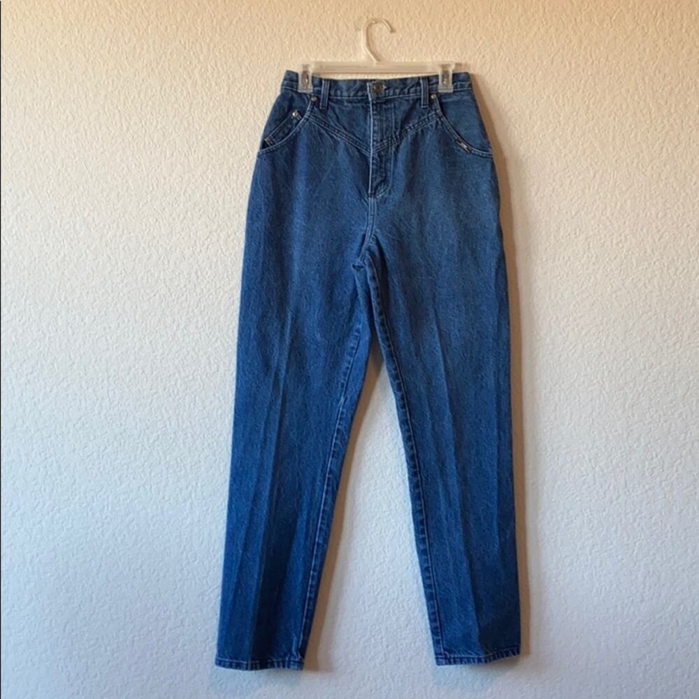 Vintage Ozark high waisted mom straight leg jean balloon leg sz 11/12 80s cabin